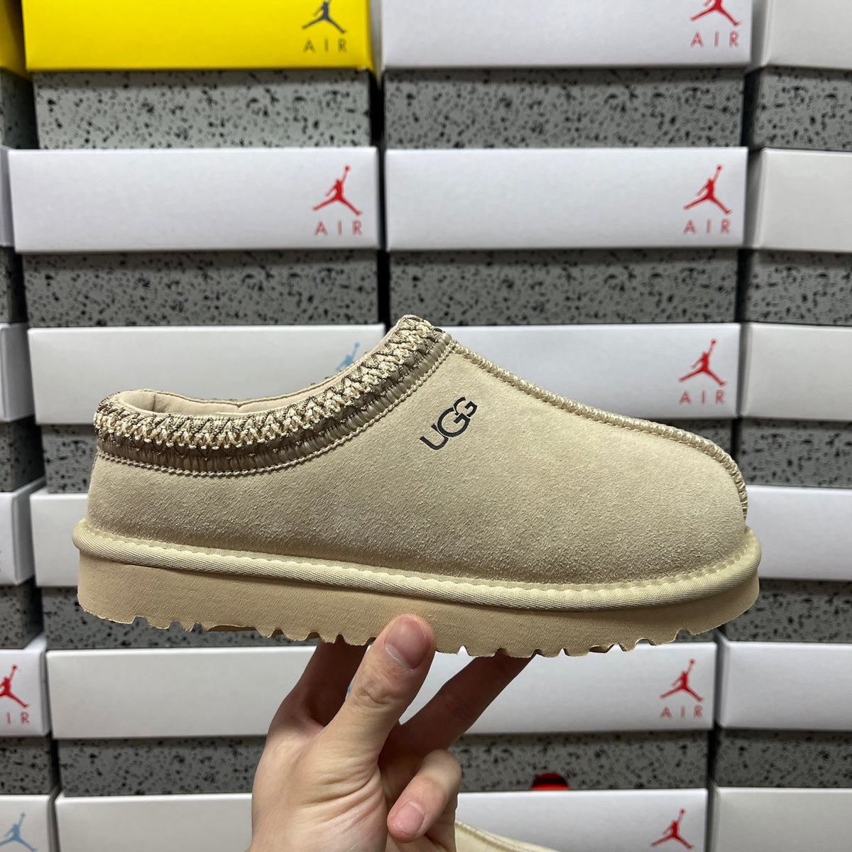 UGG Decorative-Trim Slip-On Shoes in Mustard Seed