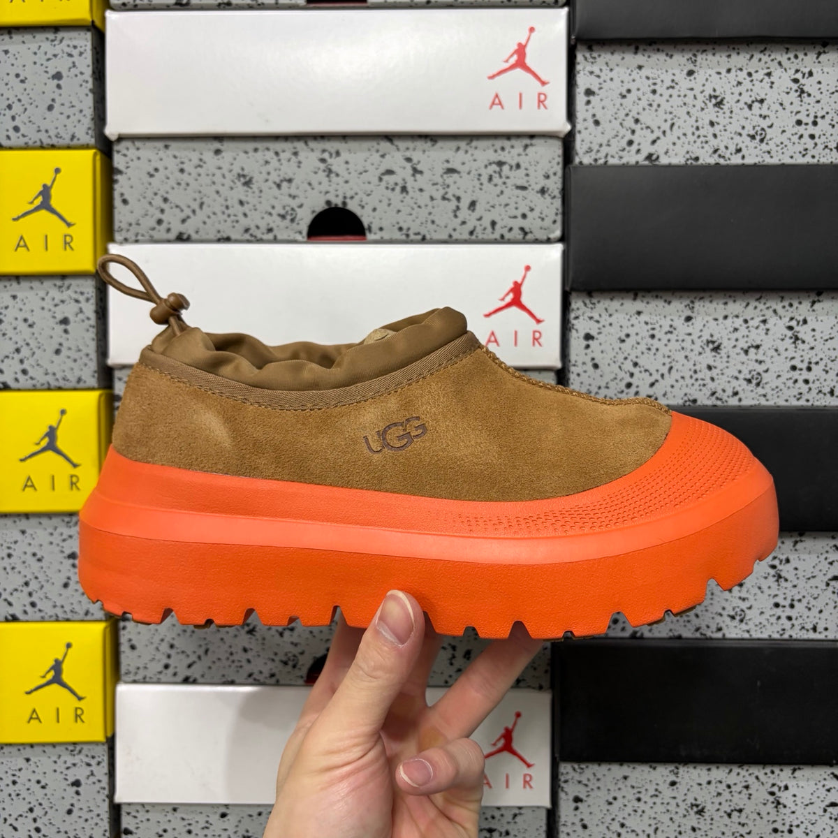 UGG Lug-Sole Slip-On Shoes in Chestnut & Orange