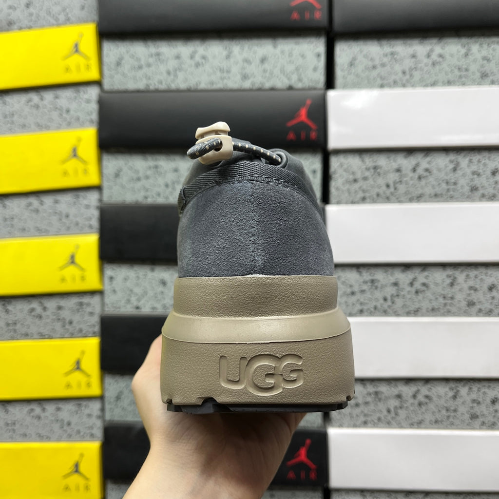 UGG Platform Slip-On Shoes in Asphalt Grey & Taupe