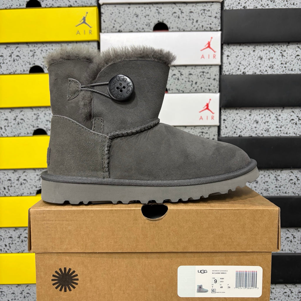 UGG Mid-Calf Button Boots in Gray