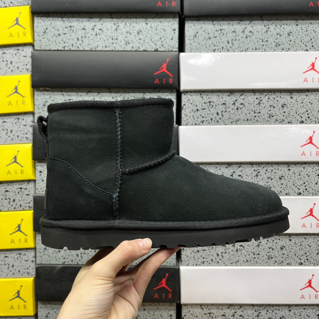 UGG Mini Pull-On Ankle Boots in Black
