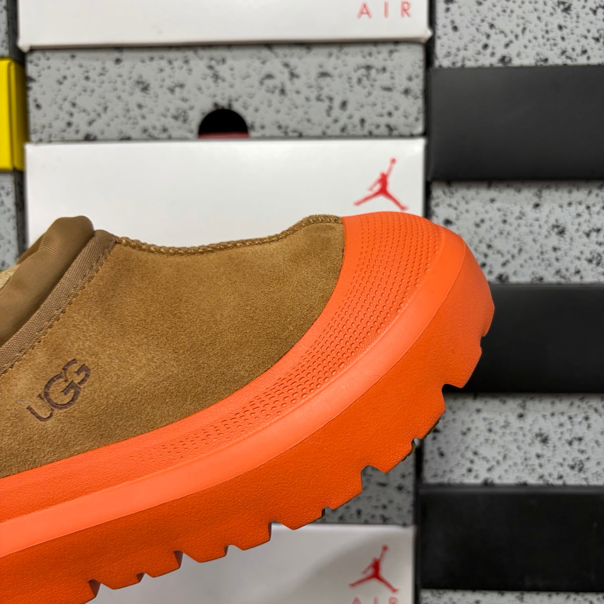 UGG Lug-Sole Slip-On Shoes in Chestnut & Orange
