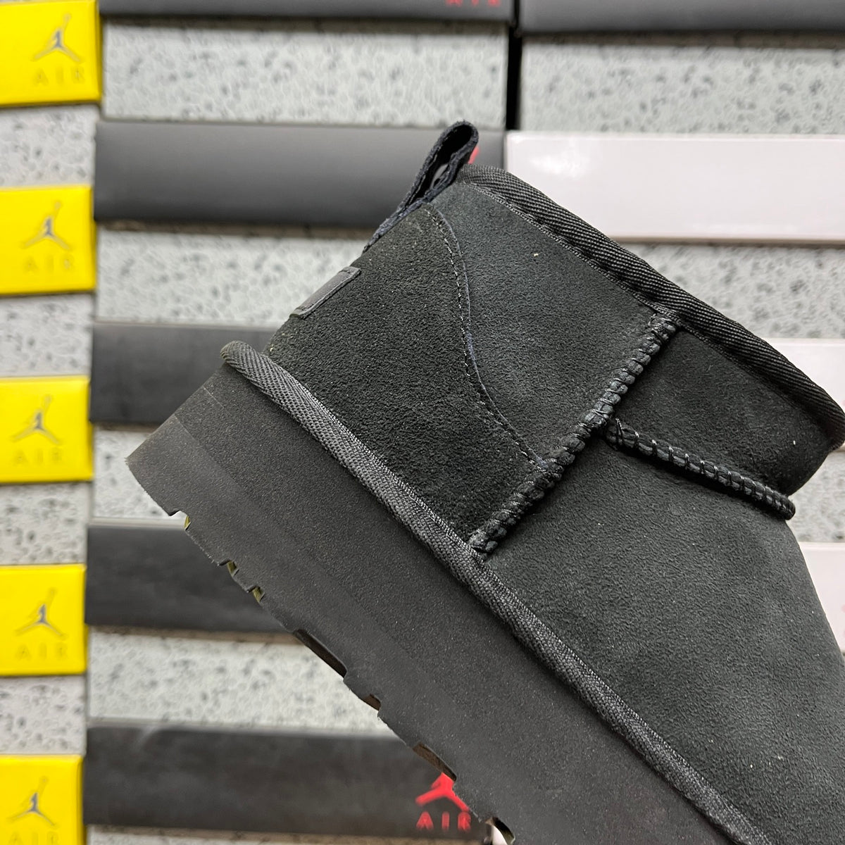 UGG Mini Platform Ankle Boots in Black