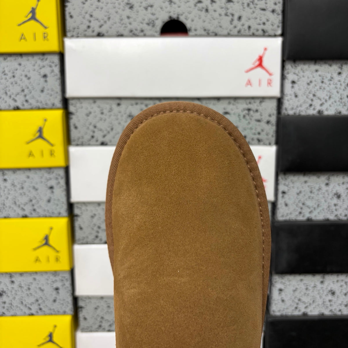 UGG Fleece-Lined Slip-On Shoes in Chestnut
