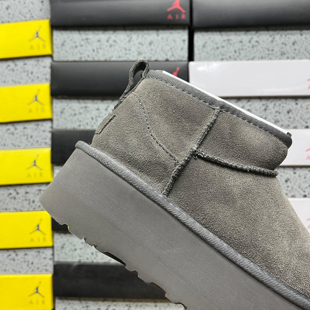 UGG Mini Platform Ankle Boots in Grey