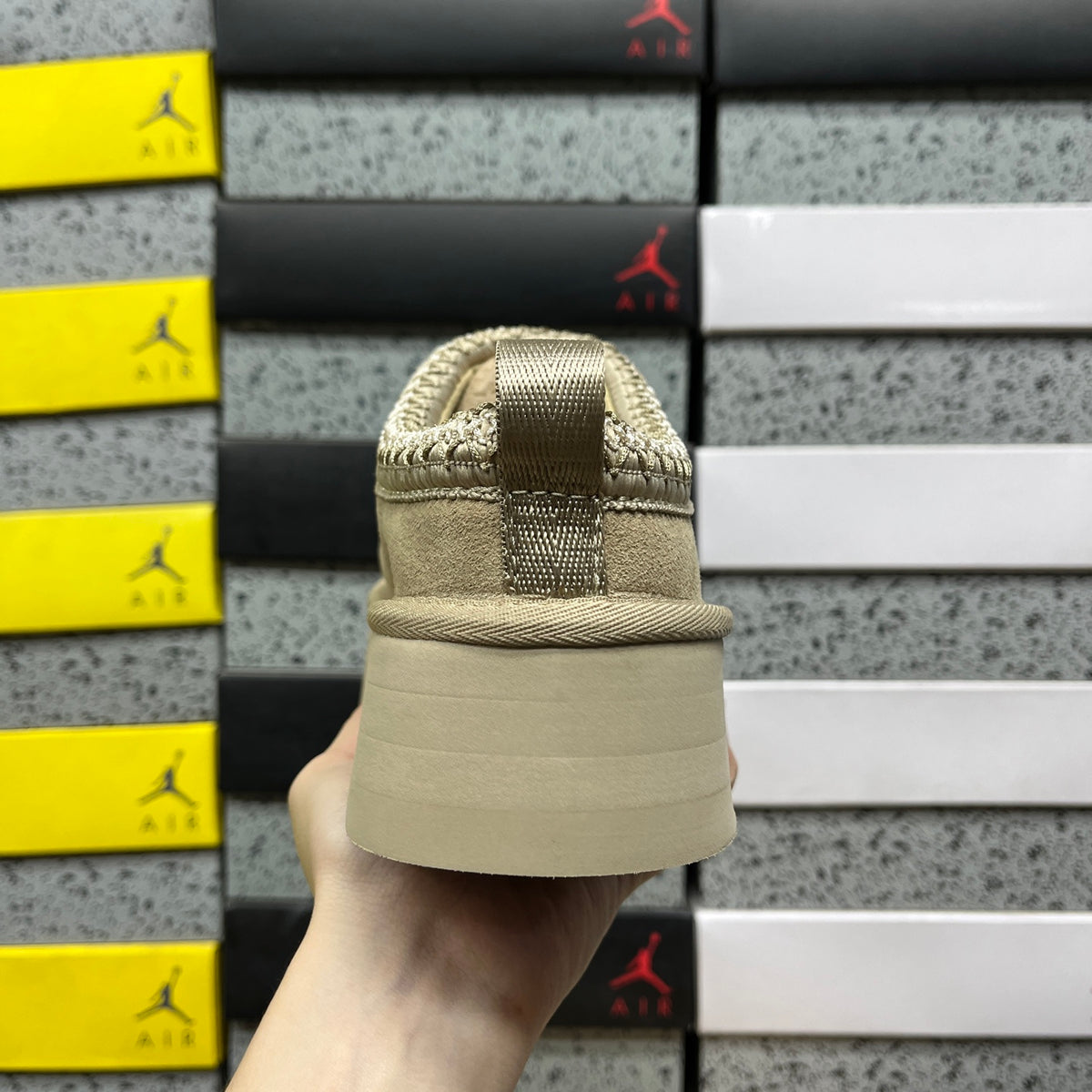 UGG Platform Slip-On Shoes in Mustard Seed