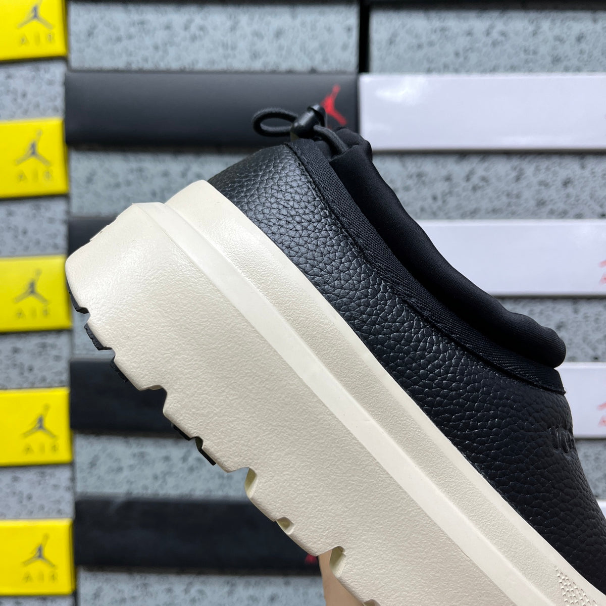 UGG Platform Slip-On Shoes in Black & Cream