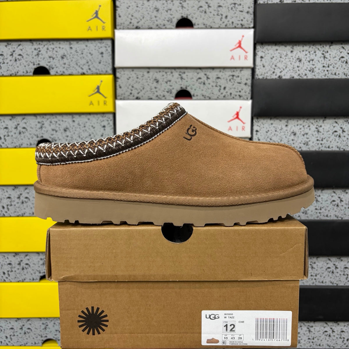 UGG Decorative-Trim Slip-On Shoes in Chestnut