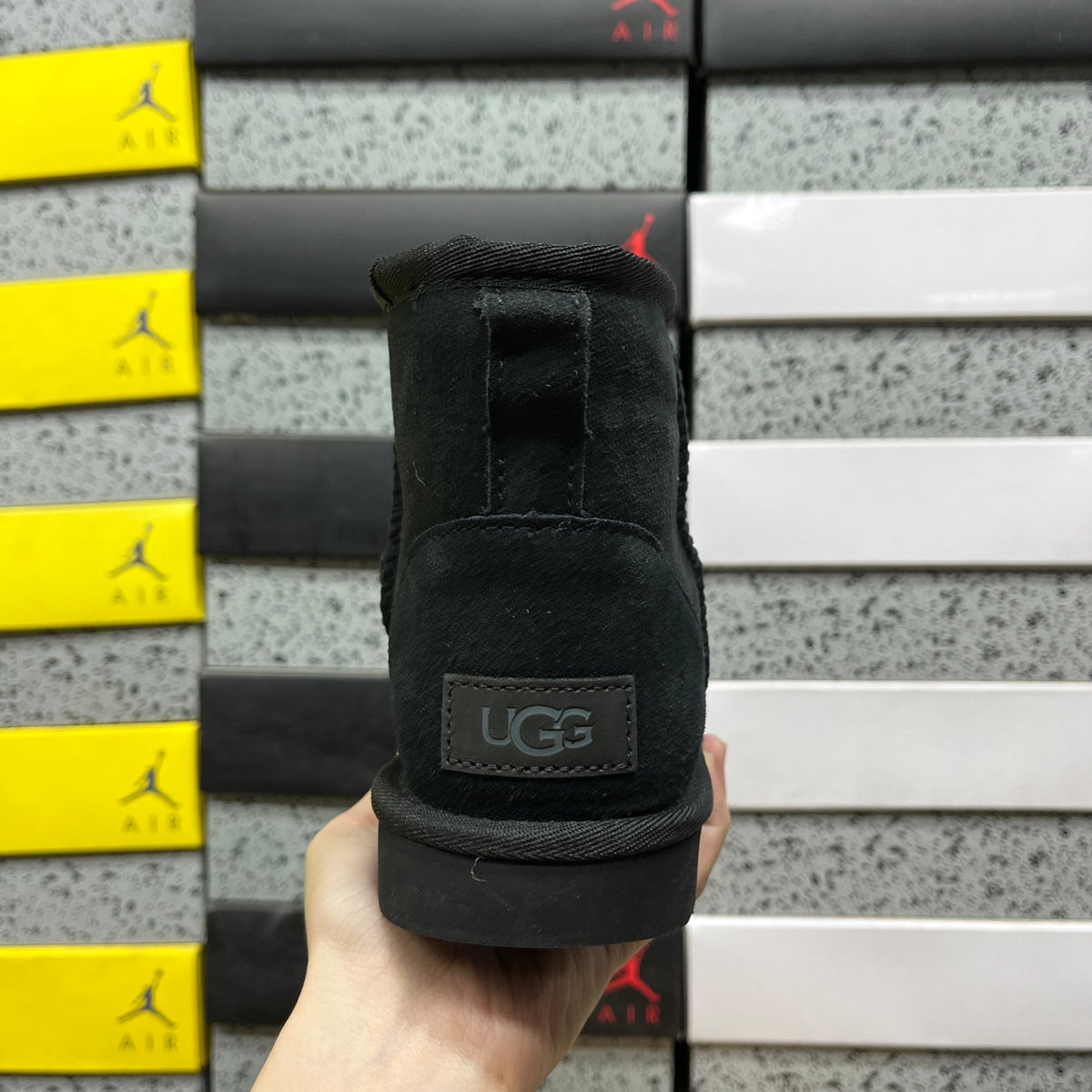 UGG Mini Pull-On Ankle Boots in Black