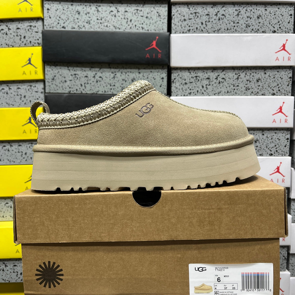 UGG Platform Slip-On Shoes in Mustard Seed