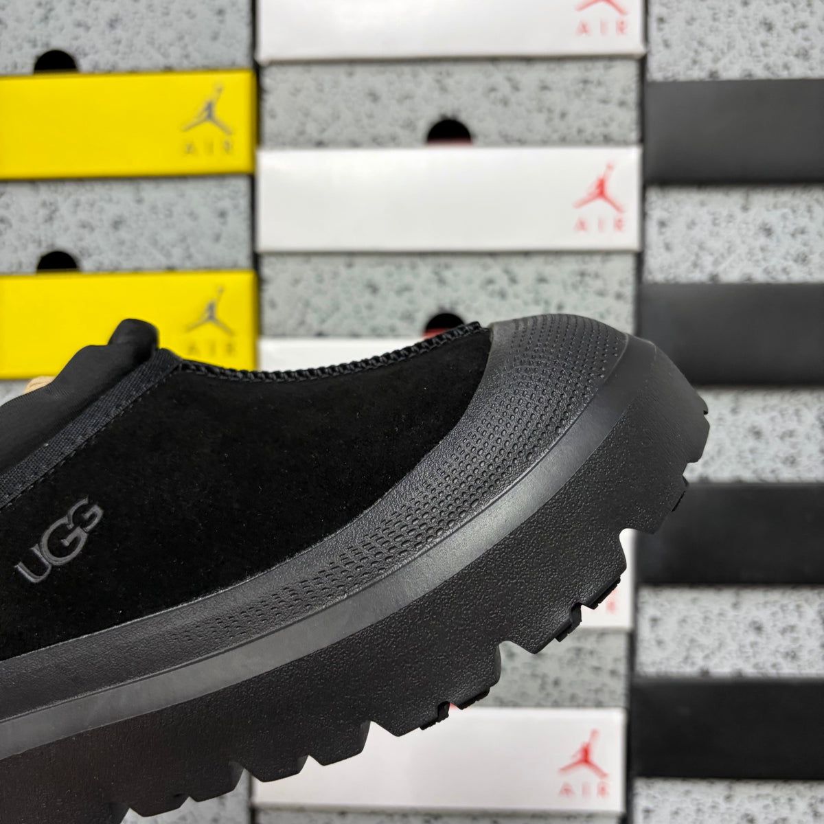UGG Lug-Sole Slip-On Shoes in Black