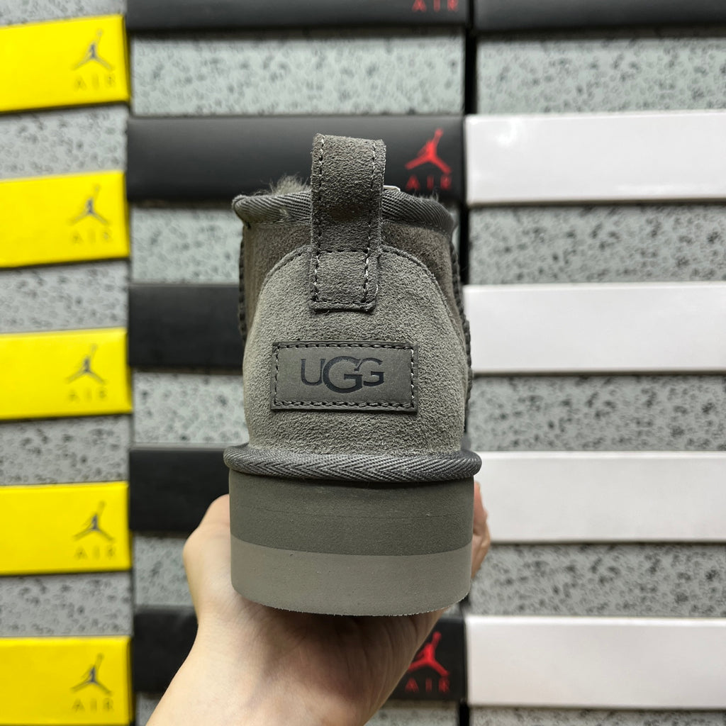 UGG Mini Platform Ankle Boots in Grey