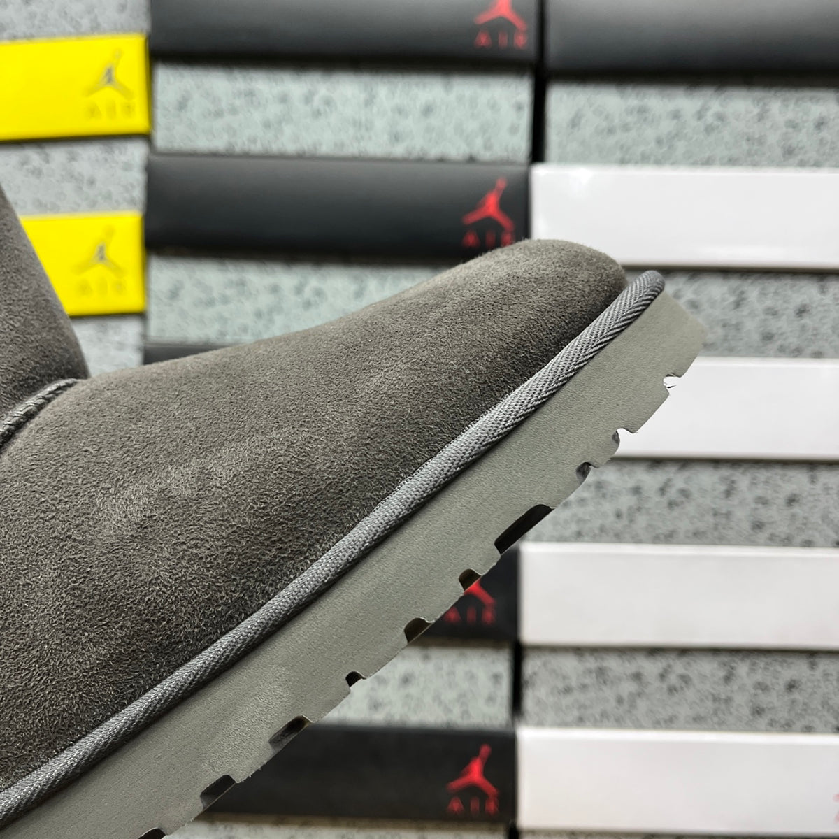 UGG Mid-Calf Button Boots in Grey