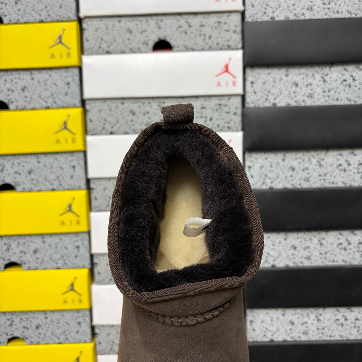 UGG Mini Pull-On Ankle Boots in Chocolate Brown