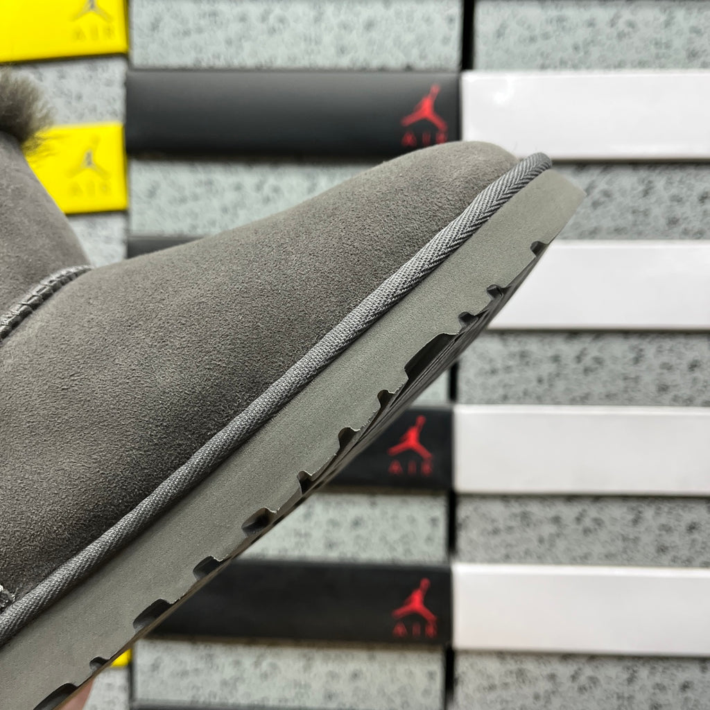 UGG Mini Button Ankle Boots in Grey