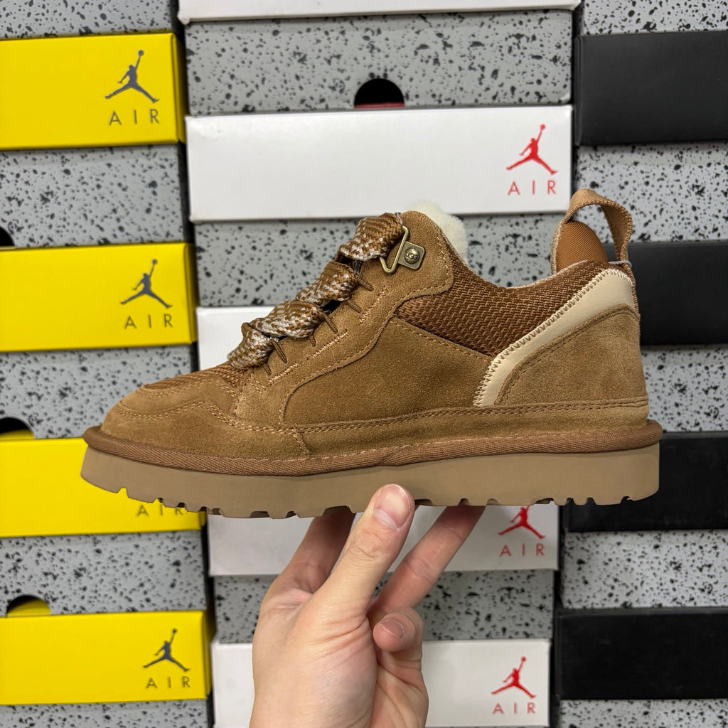 UGG Low-Top Lace-Up Sneakers in Chestnut