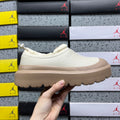 UGG Platform Slip-On Shoes in White & Tan