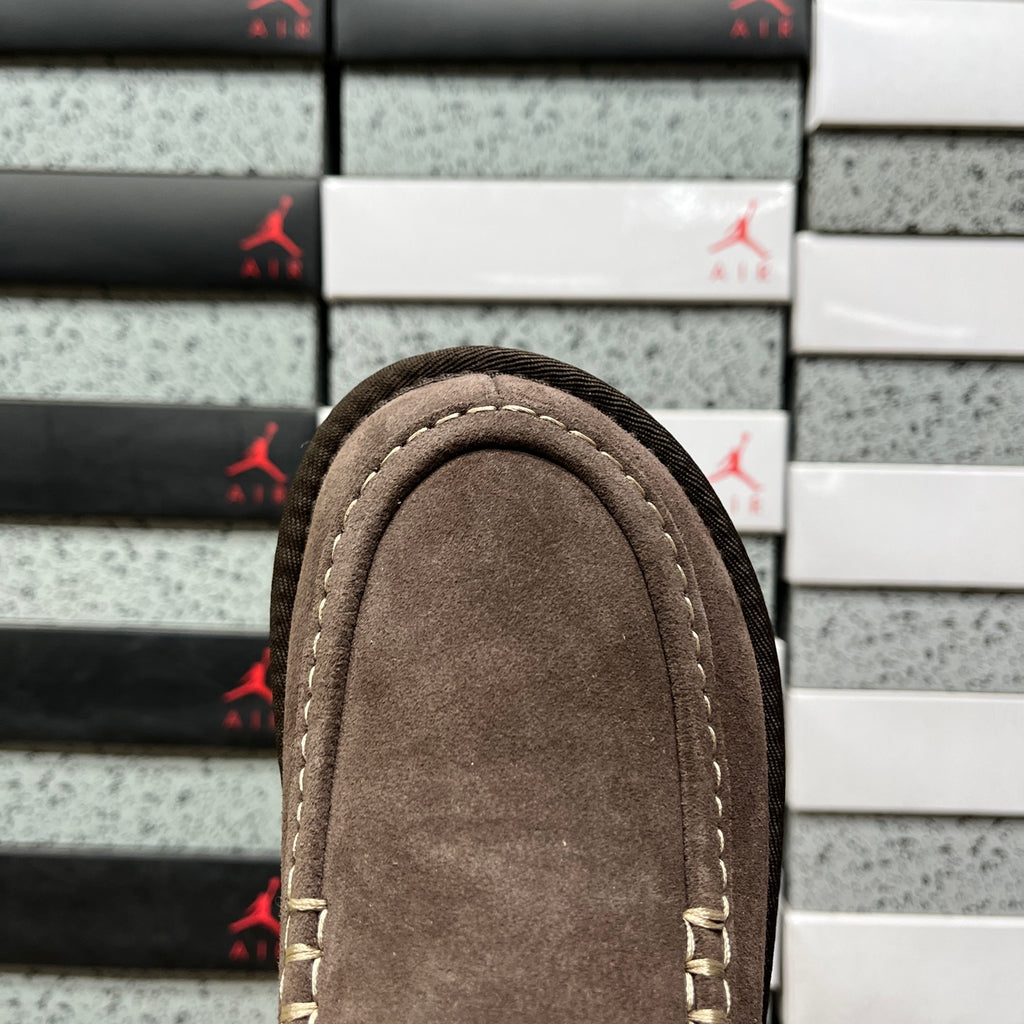 UGG Fluffy-Lined Buckle-Strap Clogs in Dark Brown