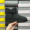 UGG Mini Button Ankle Boots in Black