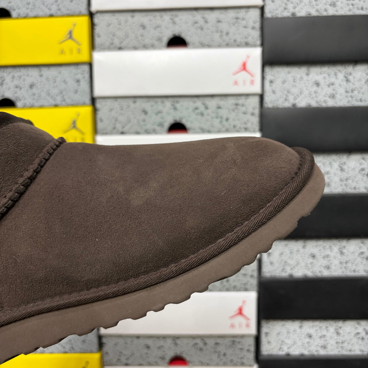 UGG Mini Pull-On Ankle Boots in Chocolate Brown