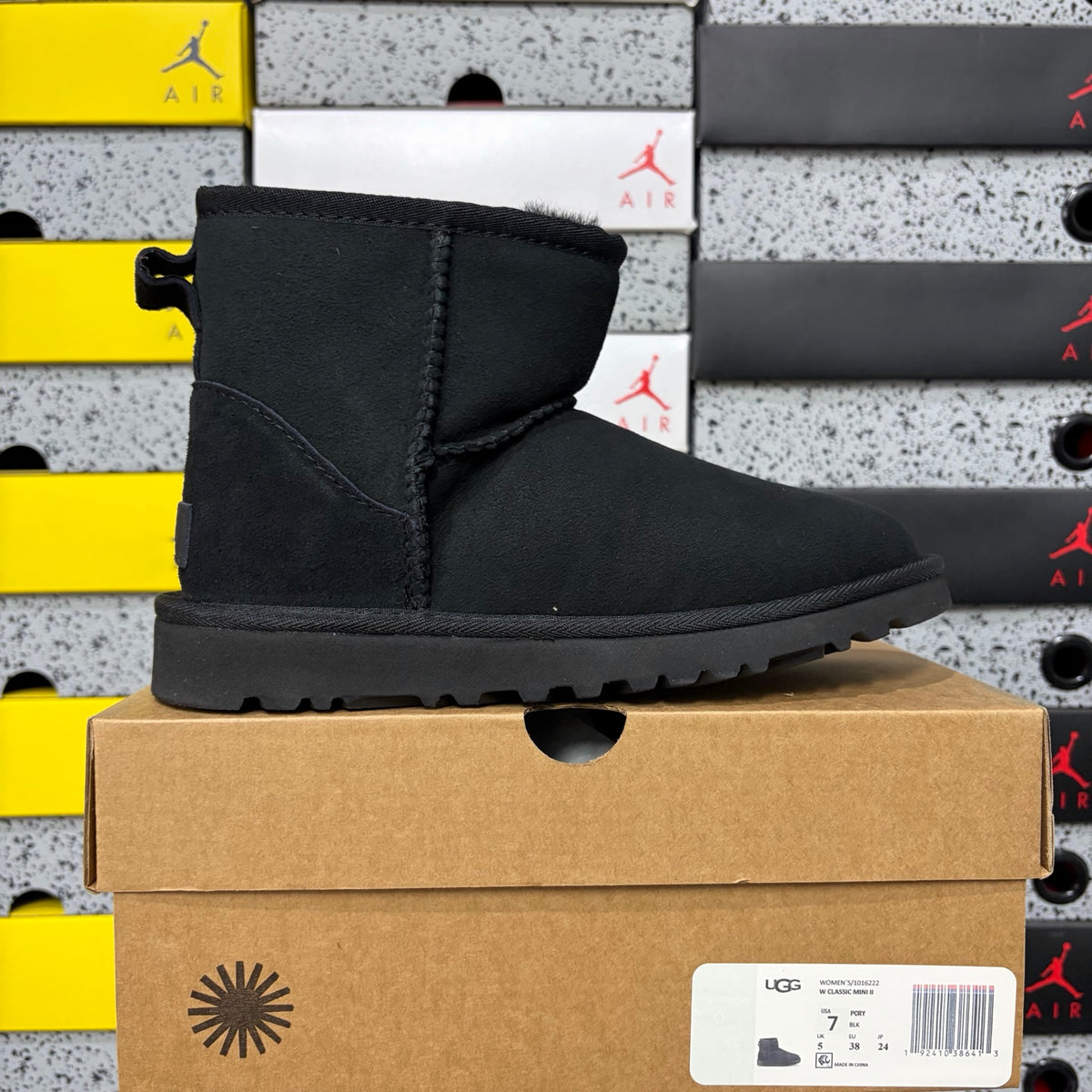 UGG Mid-Calf Pull-On Boots in Black