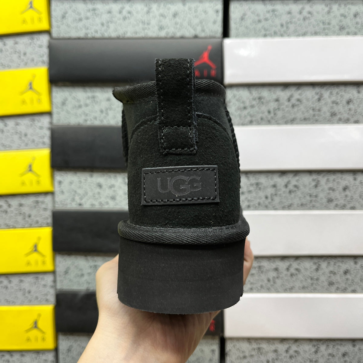 UGG Mini Platform Ankle Boots in Black