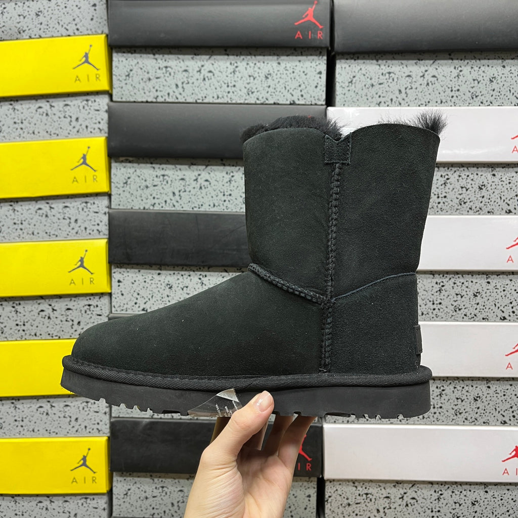 UGG Mid-Calf Button Boots in Black