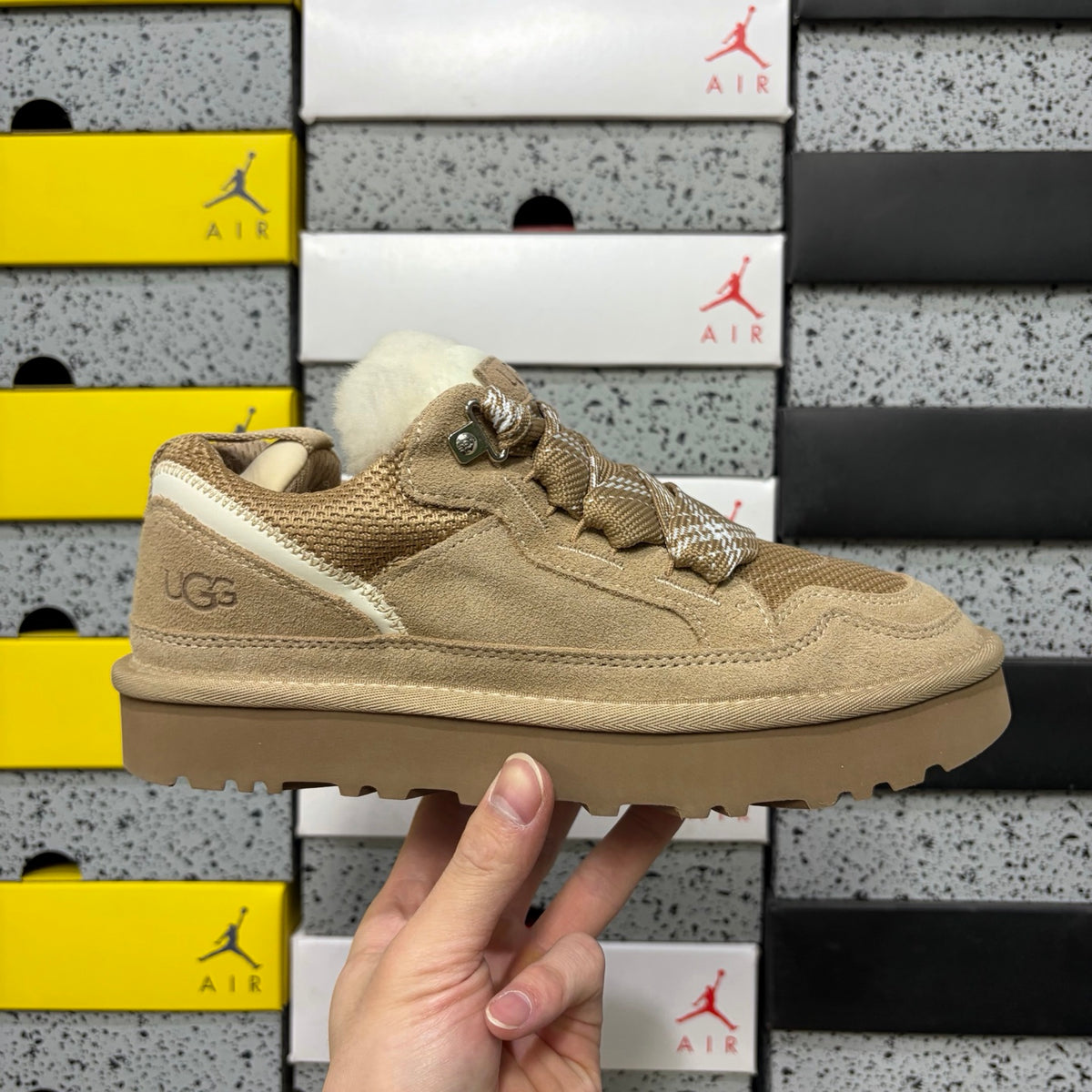 UGG Low-Top Platform Sneakers in Sand