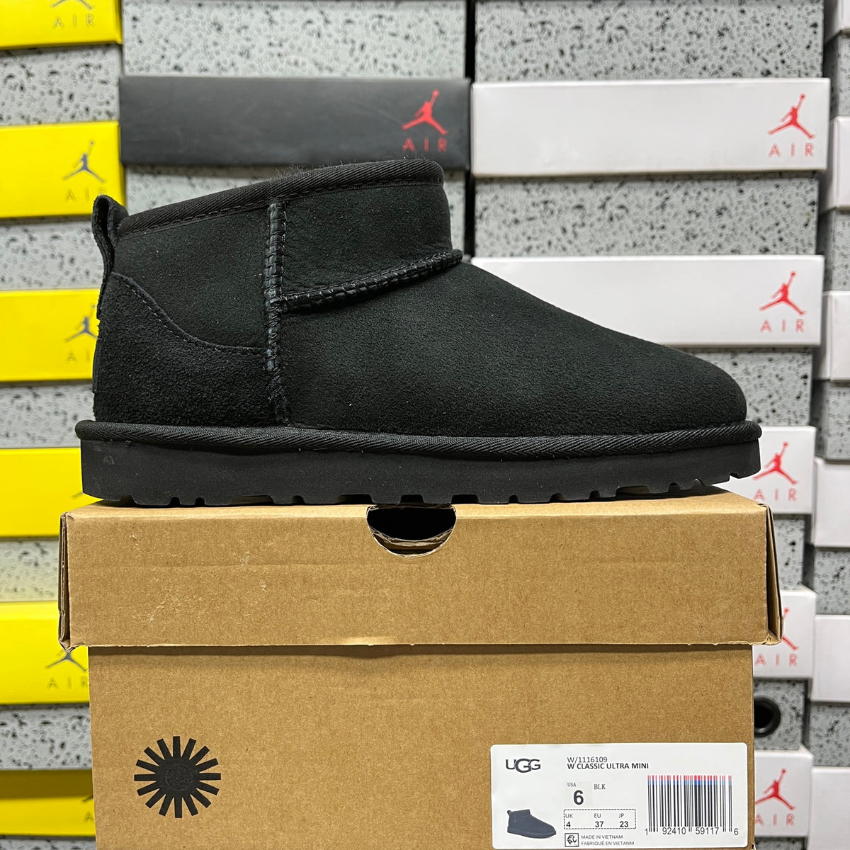 UGG Mini Pull-On Ankle Boots in Black