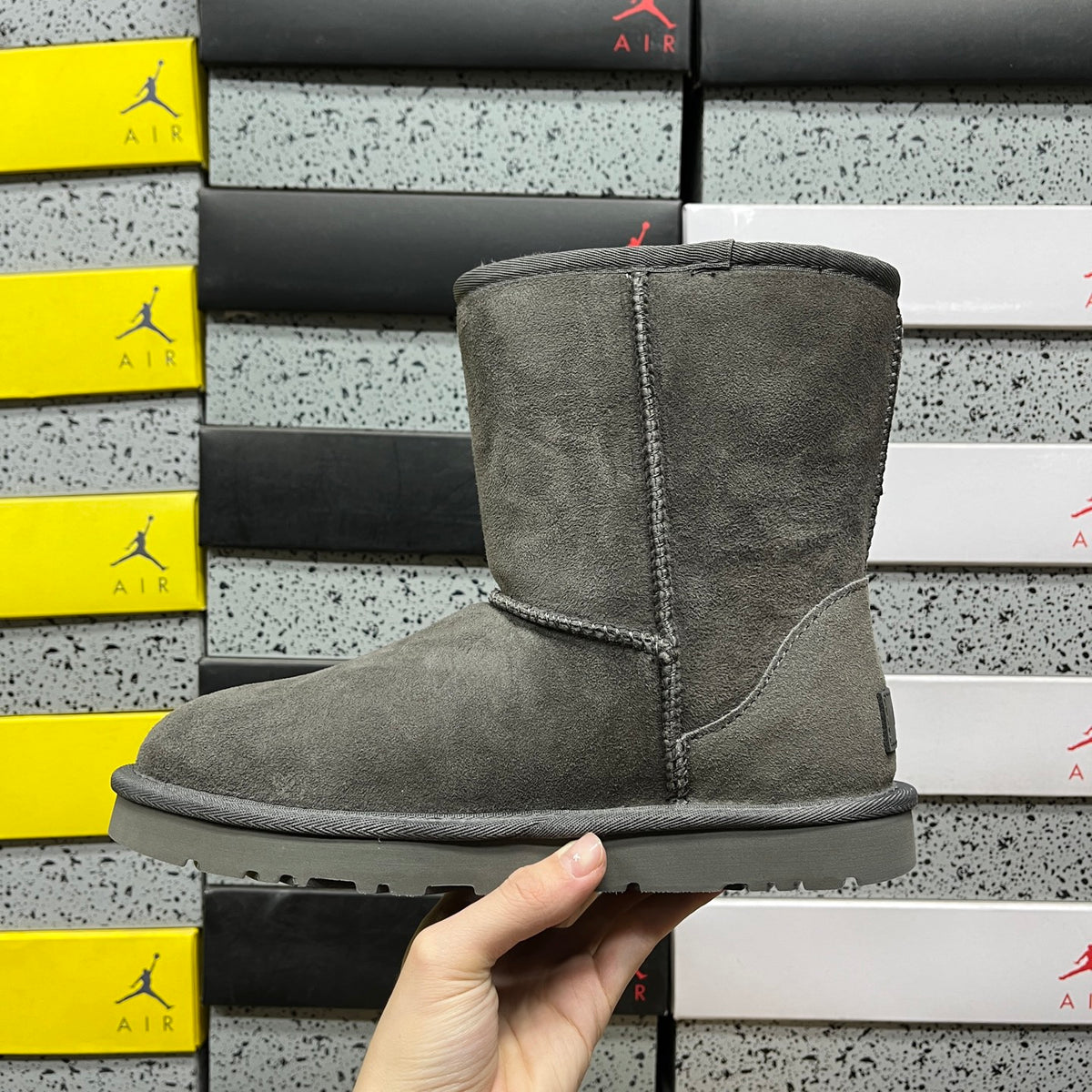 UGG Mid-Calf Pull-On Boots in Grey