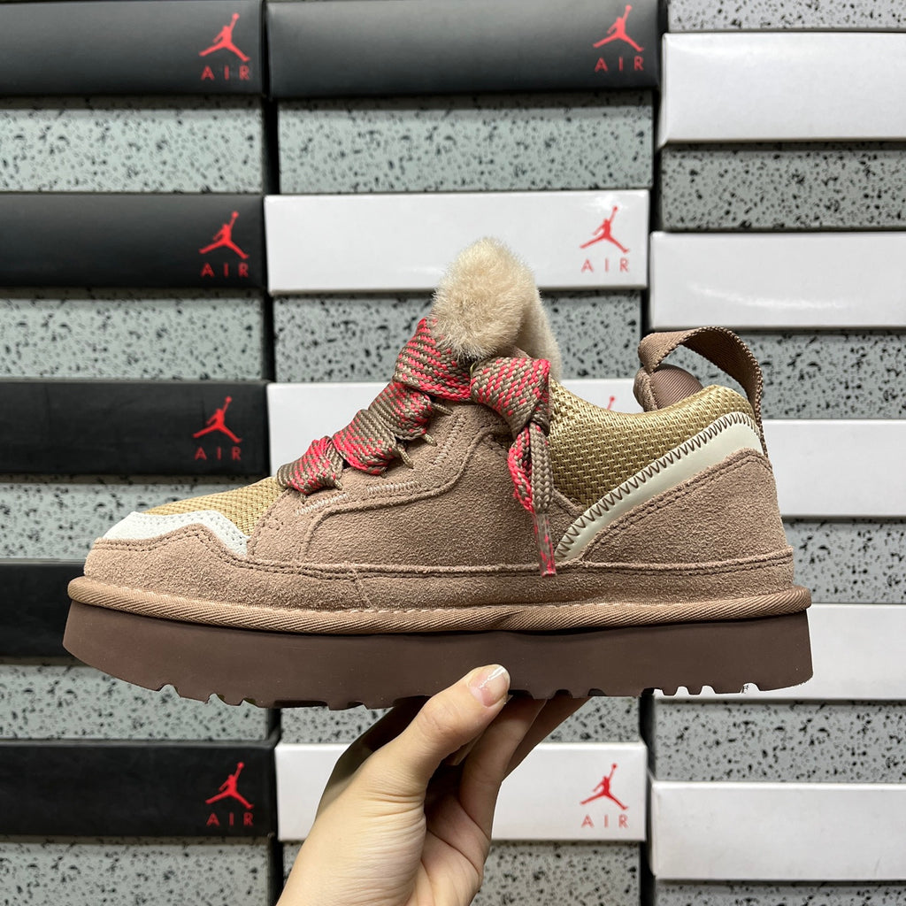 UGG Low-Top Platform Sneakers in Brown & Pink