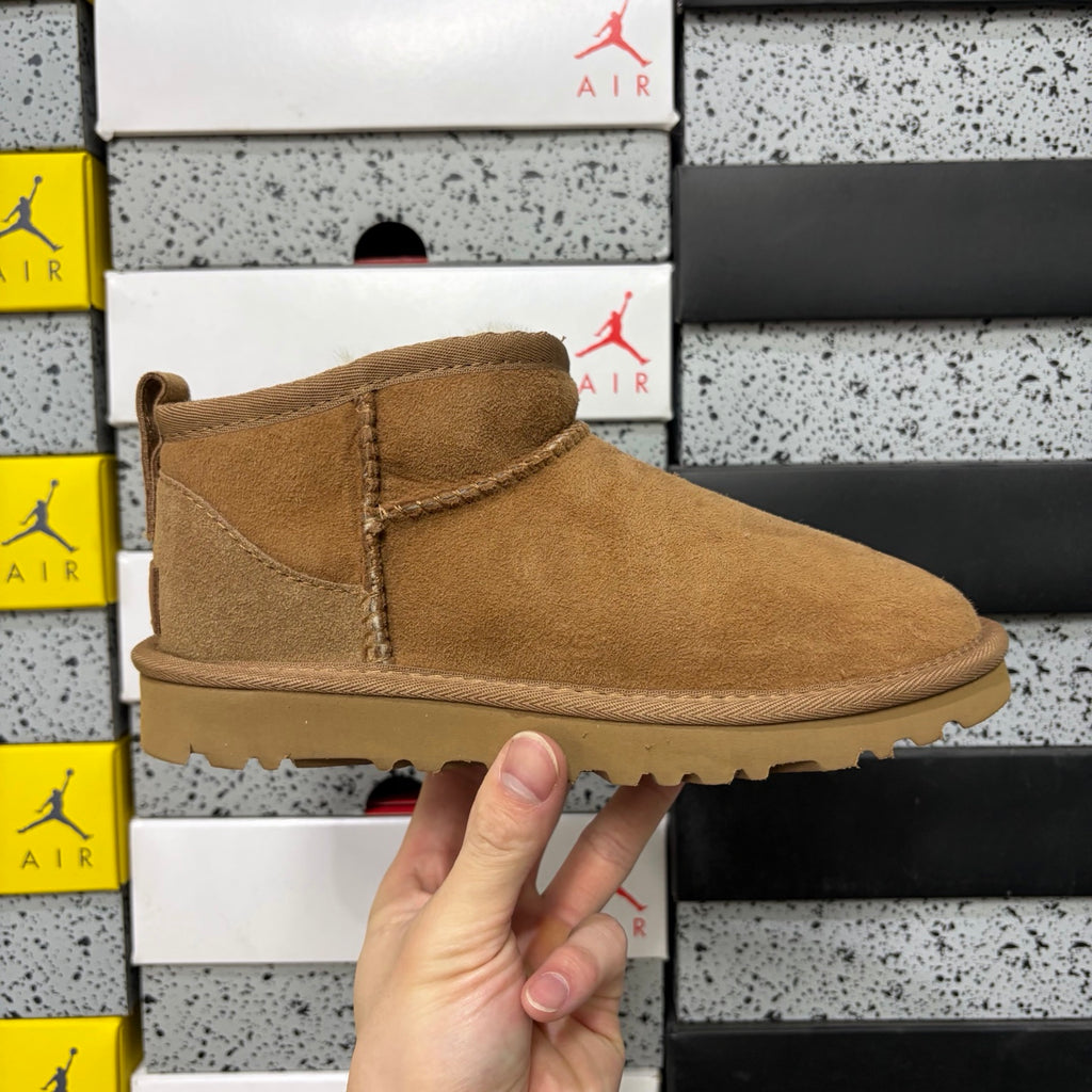 UGG Mini Pull-On Ankle Boots in Chestnut