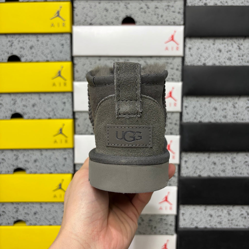 UGG Mini Pull-On Ankle Boots in Grey