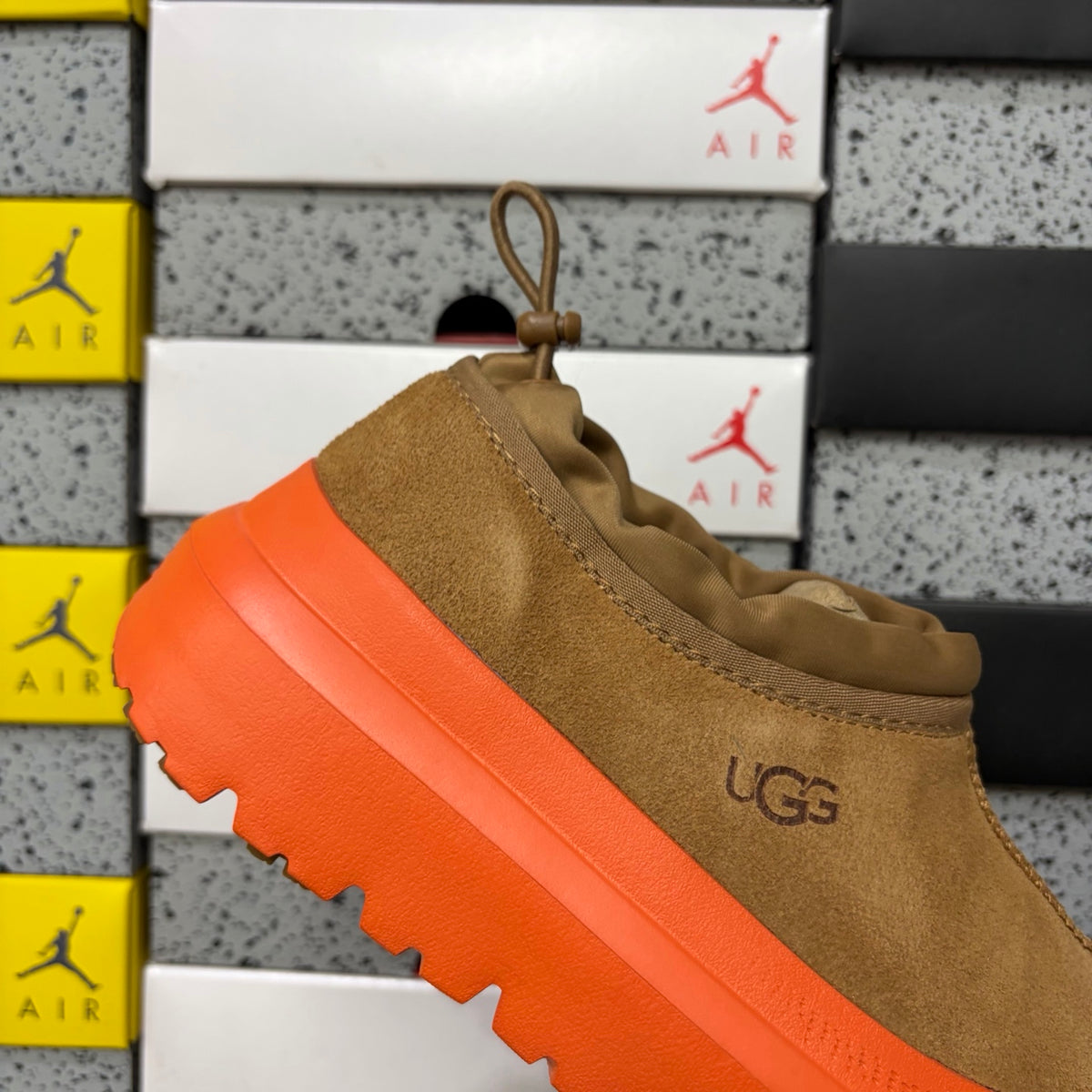 UGG Lug-Sole Slip-On Shoes in Chestnut & Orange