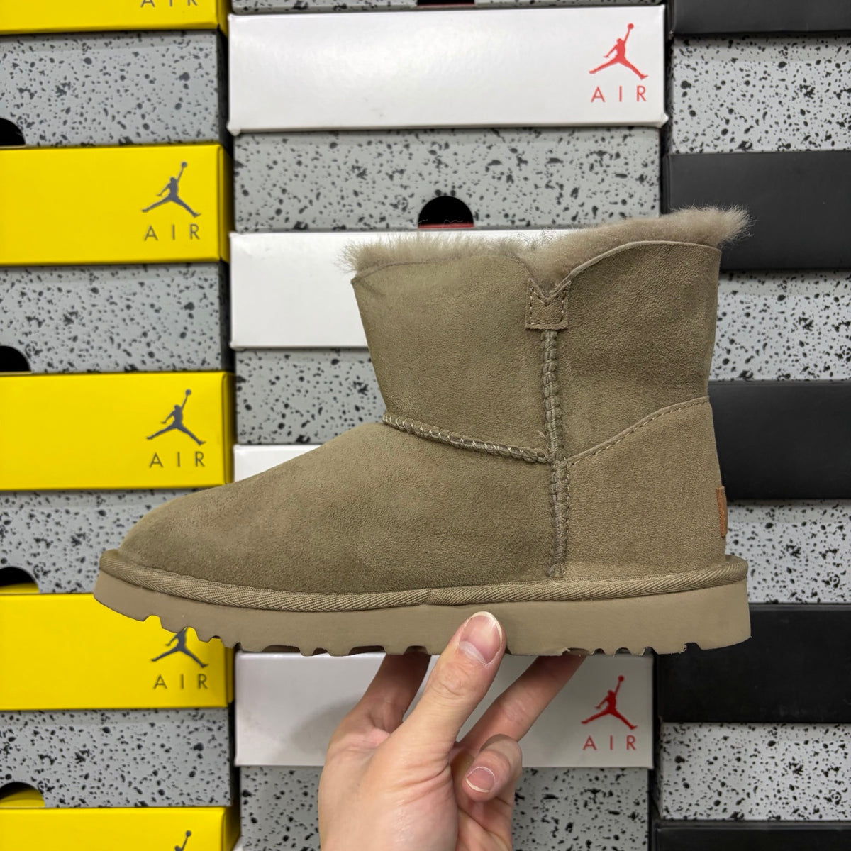 UGG Mid-Calf Button Boots in Antelope Brown