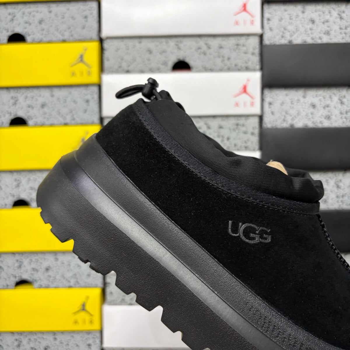UGG Lug-Sole Slip-On Shoes in Black