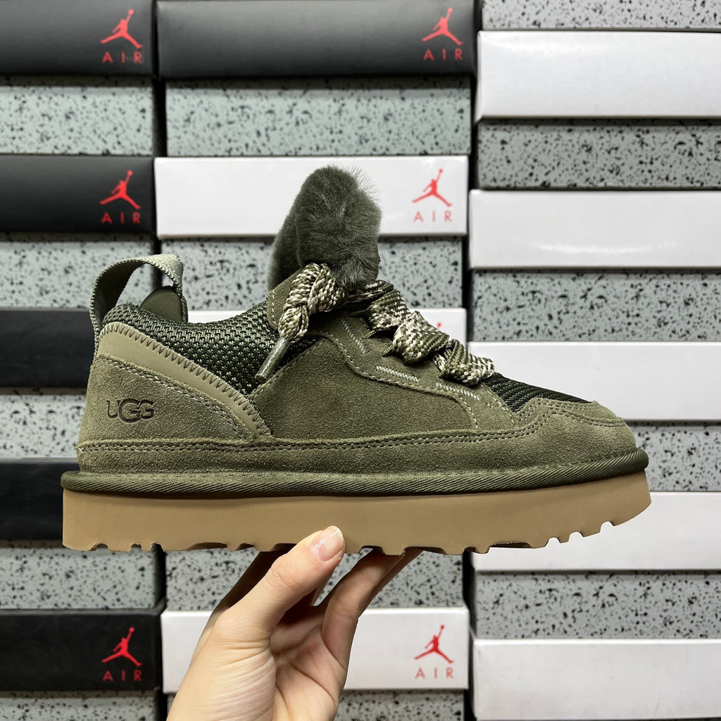 UGG Low-Top Platform Sneakers in Moss Green