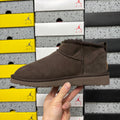 UGG Mini Pull-On Ankle Boots in Chocolate Brown