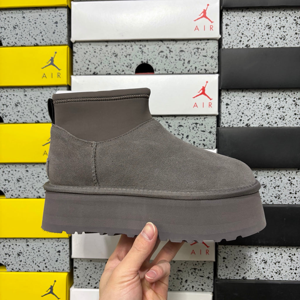 UGG Platform Ankle Boots in Thundercloud Grey