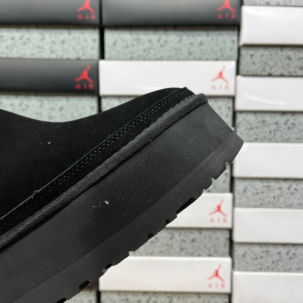 UGG Platform Chelsea Ankle Boots in Black