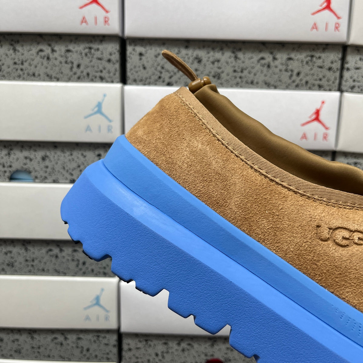 UGG Lug-Sole Slip-On Shoes in Chestnut & Blue