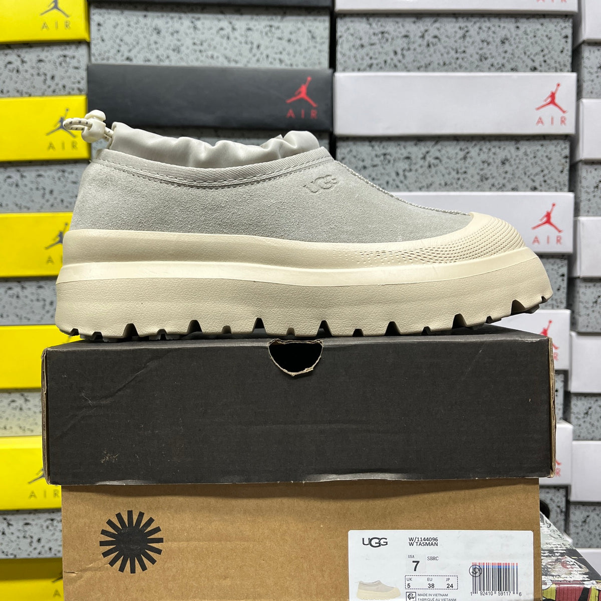 UGG Slip-On Platform Shoes in Smoke Grey & Cream