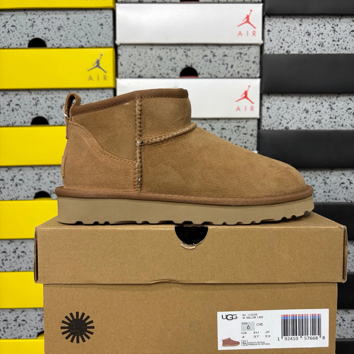 UGG Mini Pull-On Ankle Boots in Chestnut