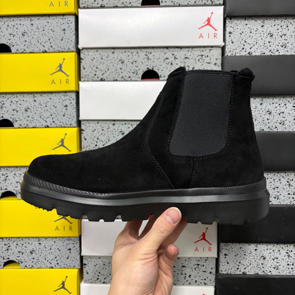 UGG Lug-Sole Chelsea Ankle Boots in Black