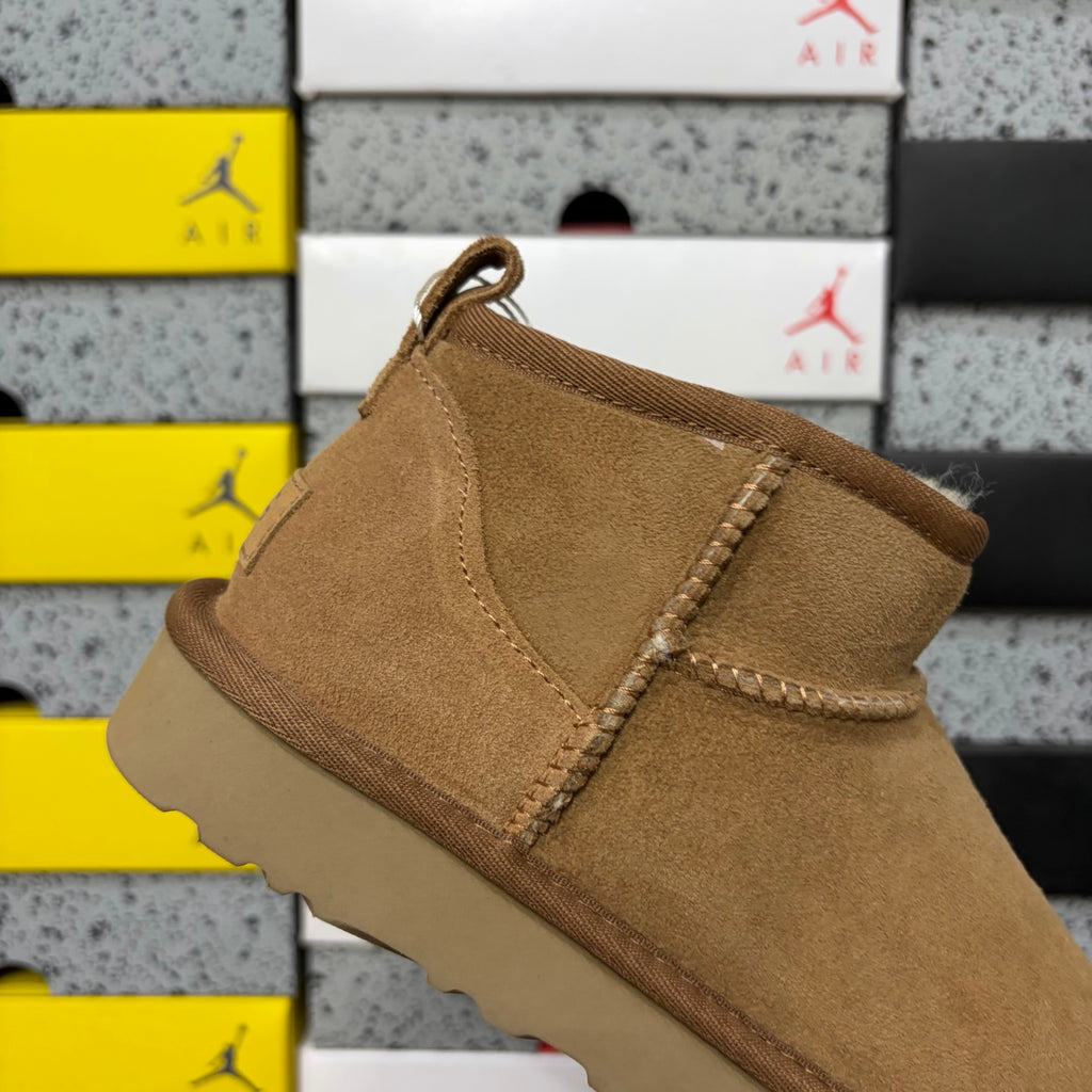 UGG Mini Pull-On Ankle Boots in Chestnut