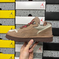 UGG Low-Top Platform Sneakers in Light Brown & Cream