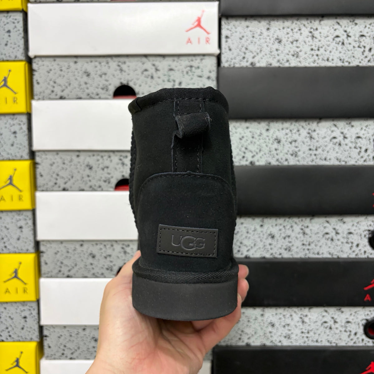 UGG Mid-Calf Pull-On Boots in Black