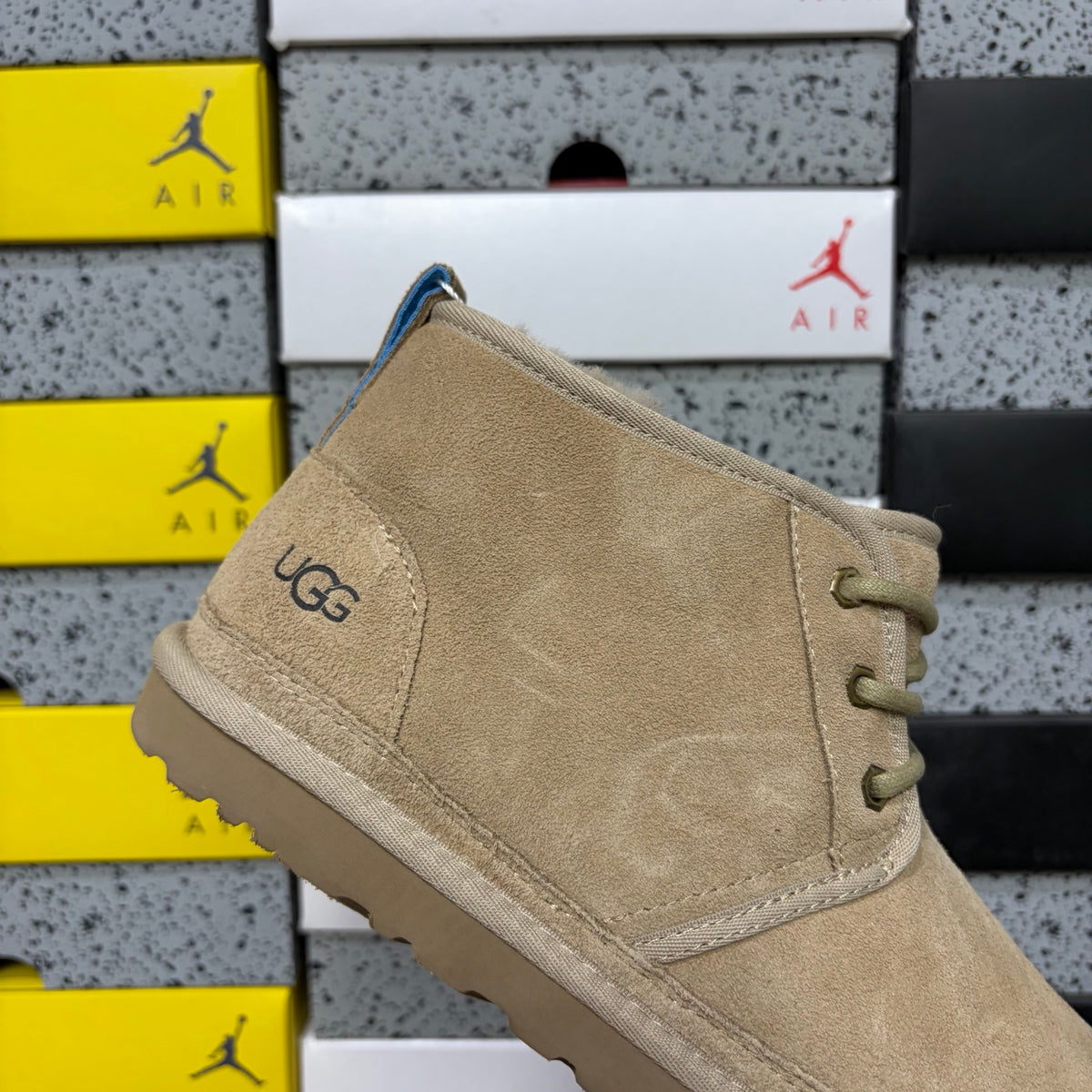 UGG Lace-Up Chukka Ankle Boots in Sand